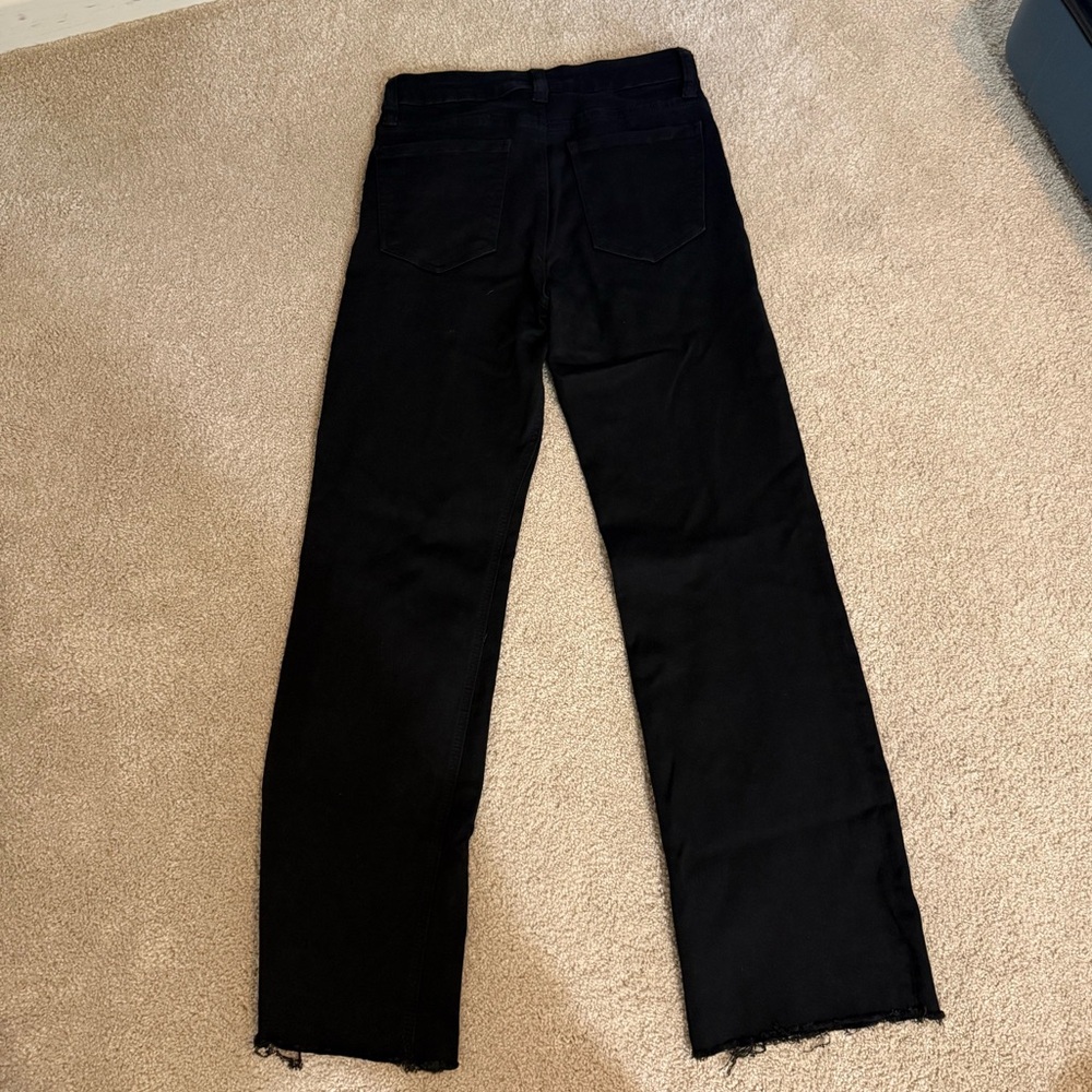 Kut from the Kloth Black High-Rise Wide Leg Jeans - Picture 5 of 8
